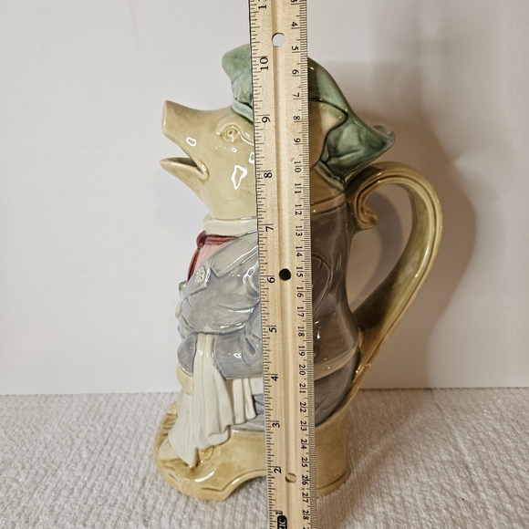 Vintage Sigma The Tastesetter Sitting Pig Chef Pitcher Ceramic Figurine 10” Tall - Picture 7 of 8